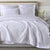 Anisa White Leaf Coverlet Set