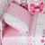 Adele Cot Fitted Sheet - Pink Diamonds