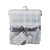 White/Blue Mod Dot Velboa Blanket (75 x 100cm)