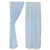 Blue Twill Curtain Pair (includes 2 Tiebacks)