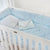 Pintuck Jersey BLUE Cot Comforter (95 x 110cm)