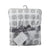 White/Grey Mod Dot Velboa Blanket (75 x 100cm)