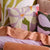 Avery Green Pink Cushion (45 x 45cm)