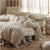 Cae Natural Quilt Cover Set