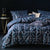 Treillage Navy Quilt Cover Set