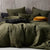 Heath Olive Quilt Cover Set