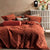 Heath Rust Quilt Cover Set