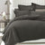 Deluxe Waffle Charcoal Quilt Cover Set