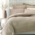 Deluxe Waffle Tan Quilt Cover Set