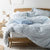 Drift Soft Blue Quilt Cover Set