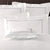 Pembroke White & Silver Cushion (45 x 45cm)