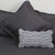 Shelbourne Charcoal STRIPE Decorator Cushion (24 x 40cm)