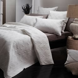 Addison White Coverlet (260 x 240cm) by Private collection – Cottonbox ...