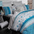 Kira Teal Quilt Cover Set