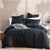 Serene Charcoal Quilt Cover Set