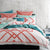 Trig Coral Quilt Cover Set