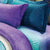 Aqua Turquoise Printed Fitted Sheet
