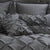 Fantine Charcoal European Pillowcase Pair