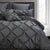 Fantine Charcoal Quilt Cover Set