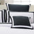 Halsey Striped White Square Cushion COVER (45 x 45cm)