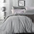 Vintage Washed Cotton Pewter Quilt Cover Set