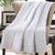 Lavish White Quilted Throw (150 x 200cm)