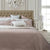 Monet Blush Pink Cotton Coverlet Set