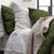 Arabella Olive Green Cushion COVER ONLY (45 x 45cm)
