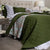 Arabella Olive Green Coverlet