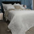 Audrey Plain White Coverlet Set