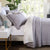 Tulip Grey Lace Cotton Coverlet Set