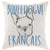 Bouledogue Blue Cushion (45 x 45cm)