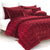 Augusta Mink Burgundy Quilt Set