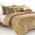 Augusta Mink Latte Quilt Set