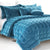 Augusta Mink Teal Quilt Set