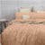 Boston Honey Beige Tufted Quilt Cover Set