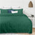 Corduroy Rib Forest Green Quilt Cover Set