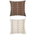 Tiny Linear Stem Chocolate Square Cushion (50 x 50cm)