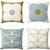 Abacus Flower Olive/Duck Egg Cushion COVER ONLY (45 x 45cm)