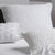 Lia White European Pillowcase