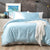 Natural Bamboo Mid Blue Quilt Cover Set