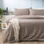 Natural Bamboo Pewter Quilt Cover Set