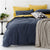 Vintage Washed Blue Quilt Cover Set
