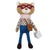 Knit Plush Bear with Glasses