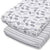 2pk Grey Elephant and Stripe Change Pad Covers