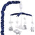 Navy Elephant Musical Mobile