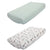 Uptown Giraffe 2 PK Bassinett Fitted Sheet