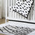 Black/White Cot Dust Ruffle