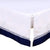 Navy/White Cot Dust Ruffle