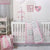 Pink Elephant Cot Quilt (90 x 110cm)